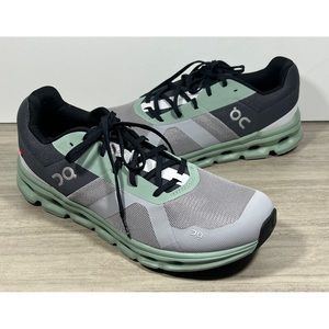 Men On Cloud Runner Lace Up Sneaker In Green Size 11.5